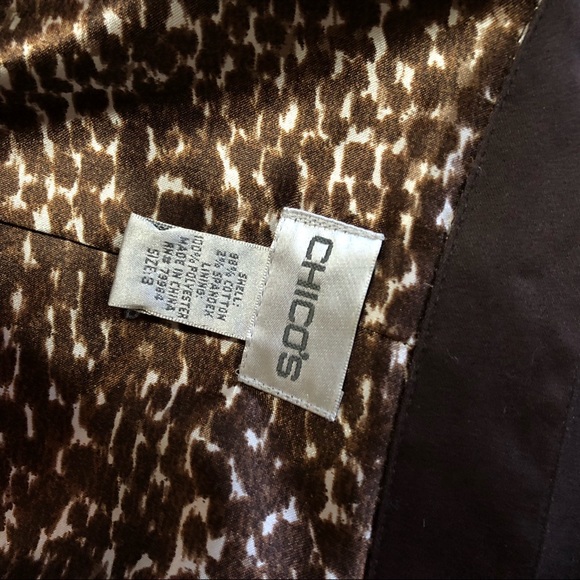 Chico’s Jacket Brown Button Down Lined Jacket -Size 3/ XL - Picture 4 of 8
